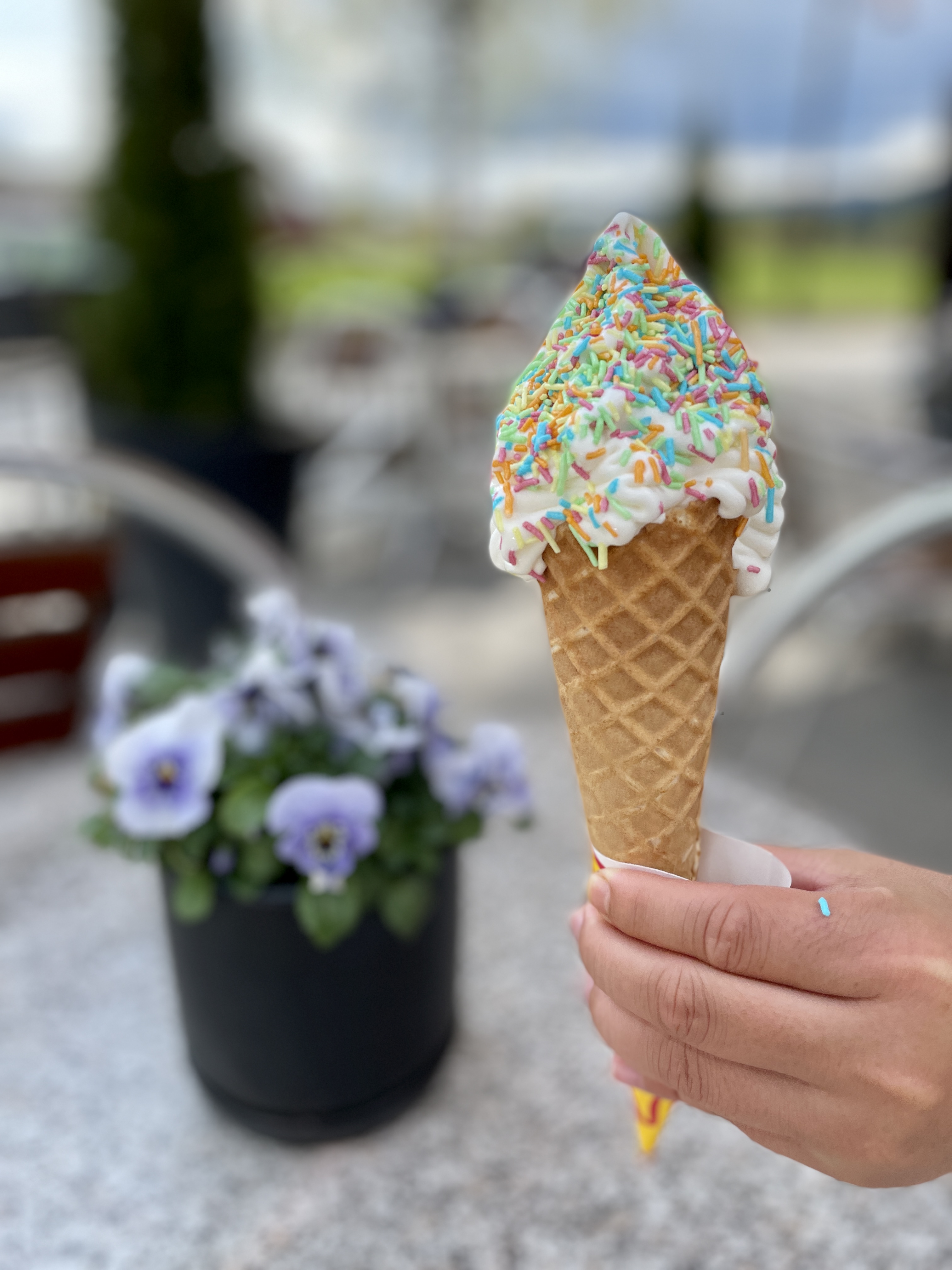 Softis i Spiseriet på Lampeland Hotell