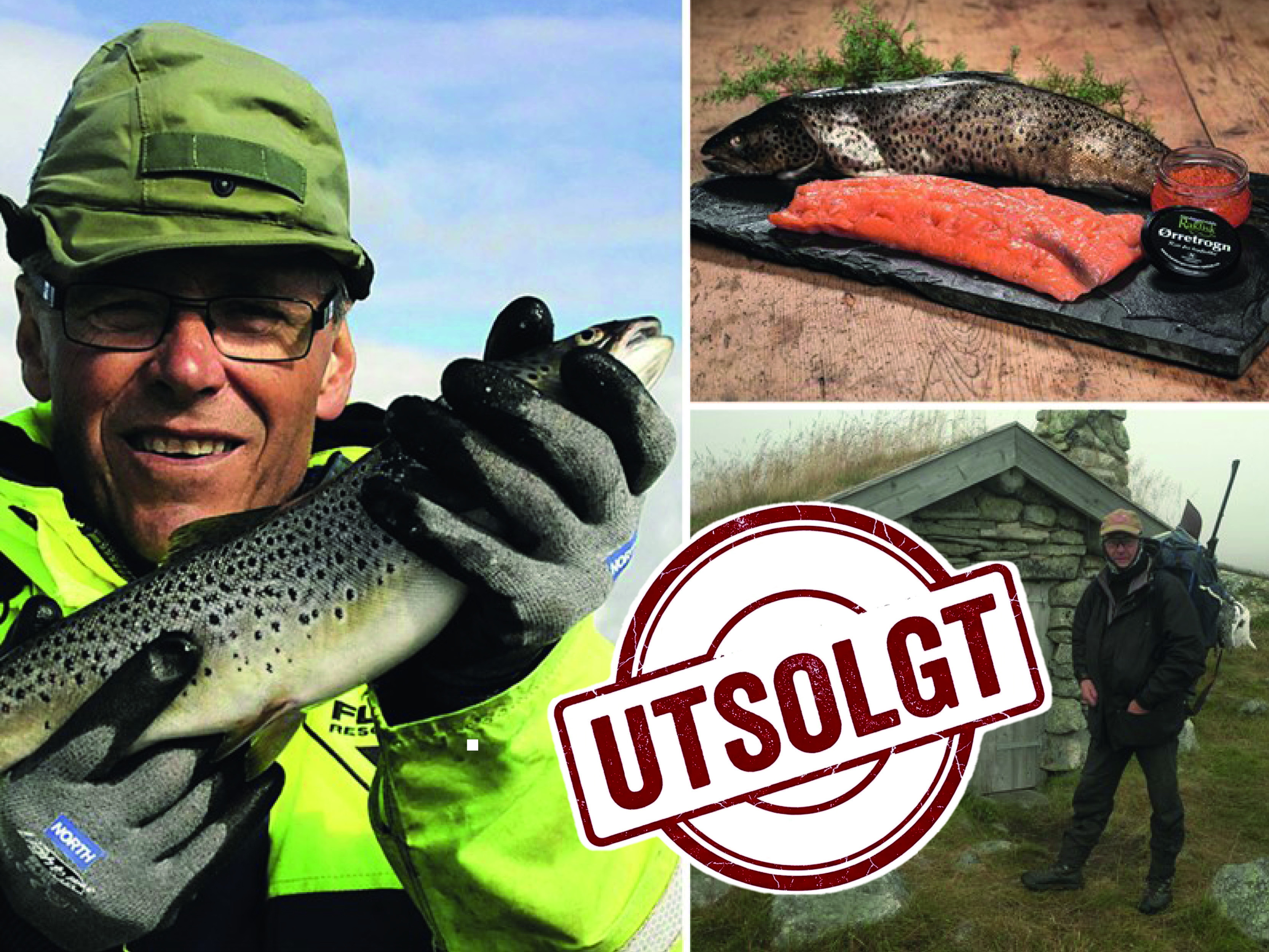 Rakfisk liggende på fat. 